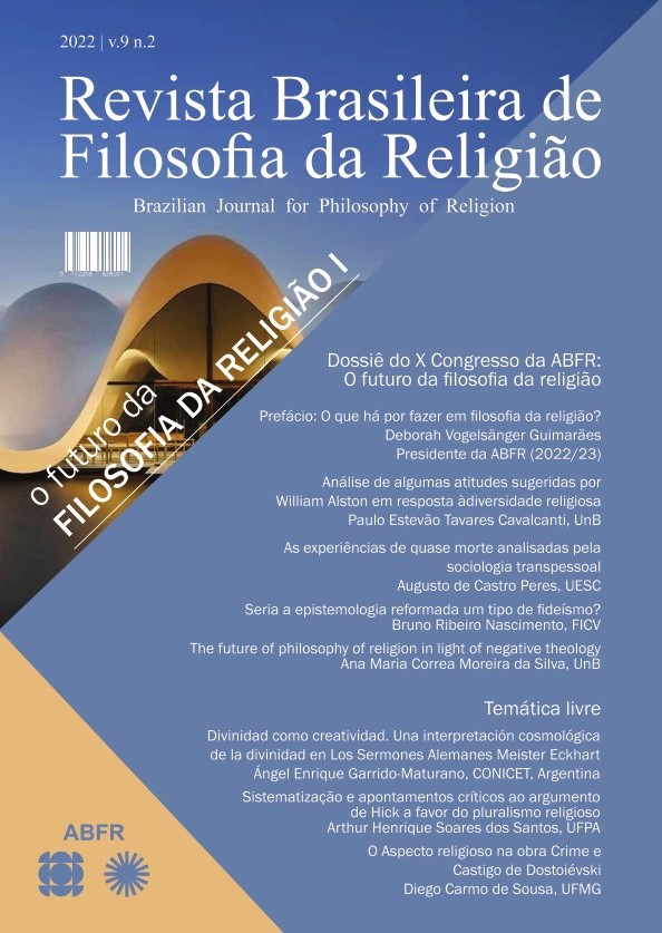 					Visualizar v. 9 n. 2 (2022): Dossiê do X Congresso da ABFR: O futuro da filosofia da religião I
				