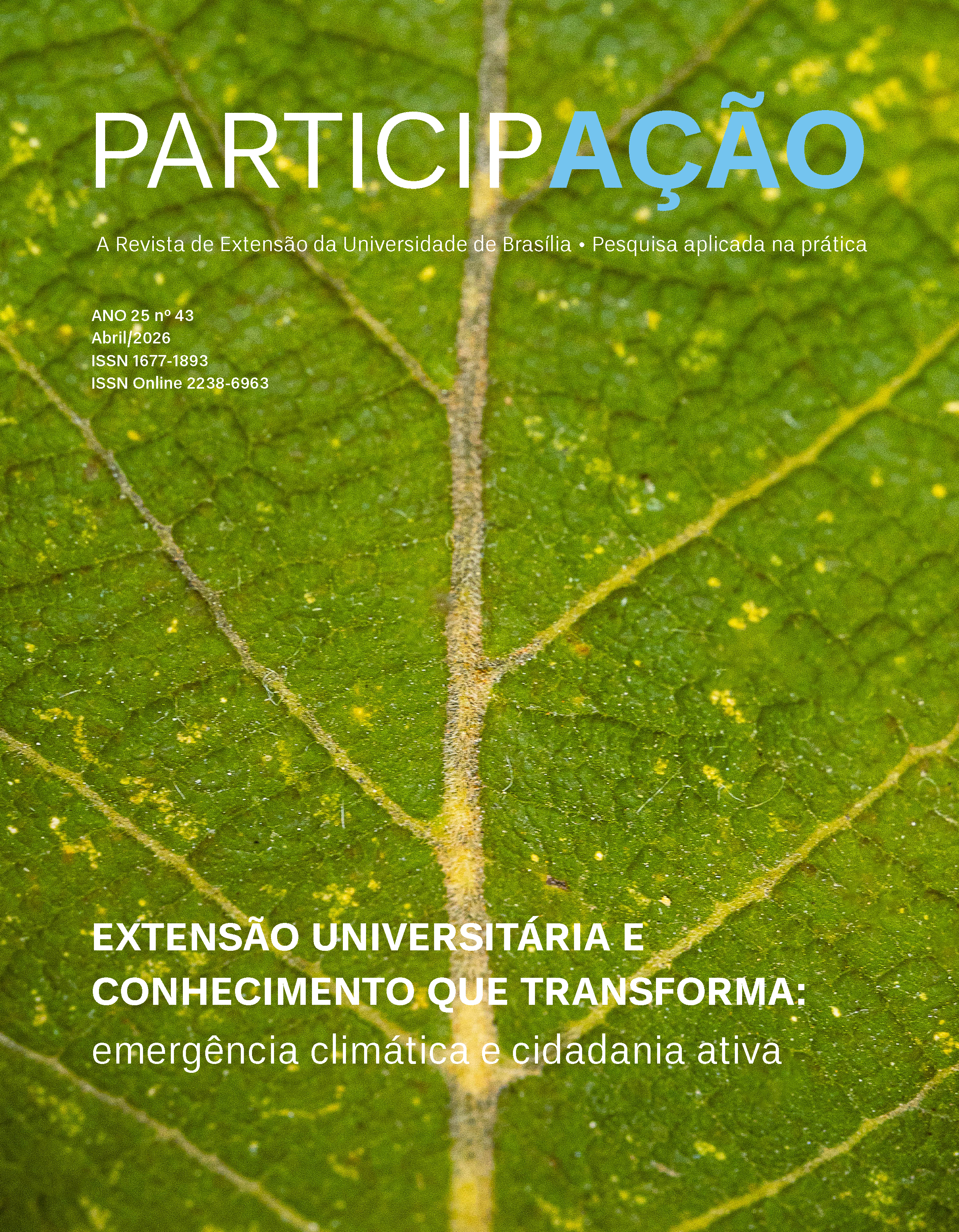 					Visualizar v. 25 n. 43 (2026): Extensão Universitária e Conhecimento que Transforma: emergência climática e cidadania ativa 
				