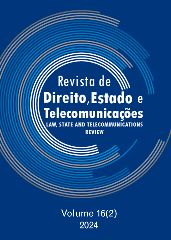 					View Vol. 16 No. 2 (2024): Law, State and Telecommunications Review / Revista de Direito, Estado e Telecomunicações
				