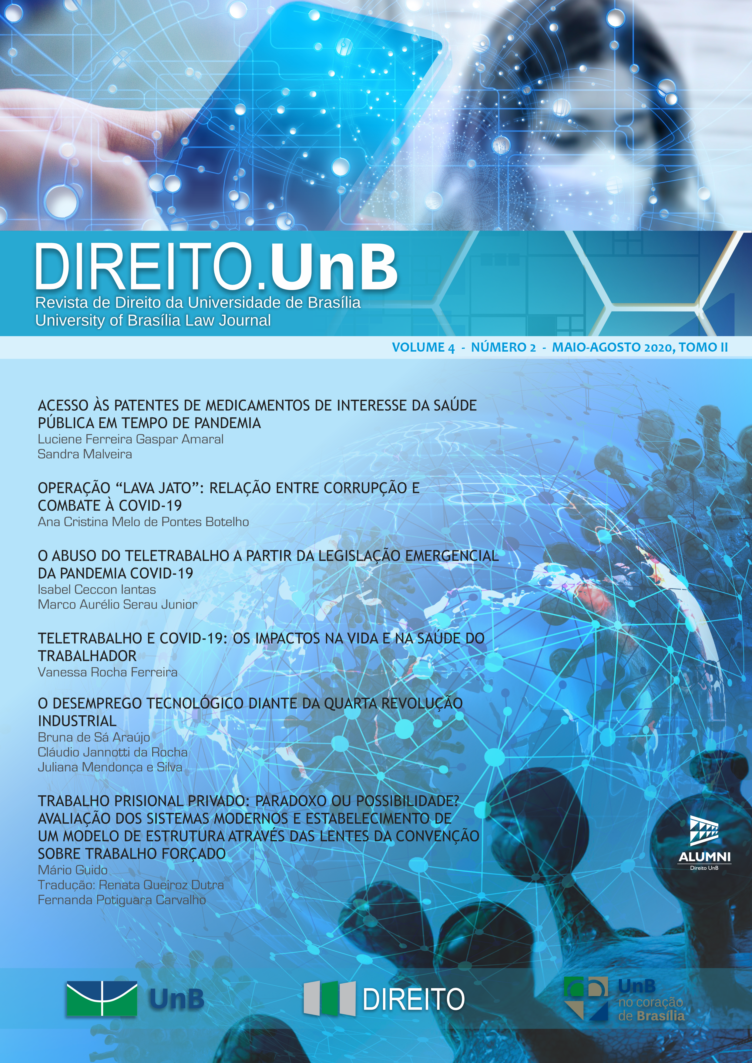 Capa da Revista Direito.UnB Volume 4, Número 2 - Edição especial (Tomo II)